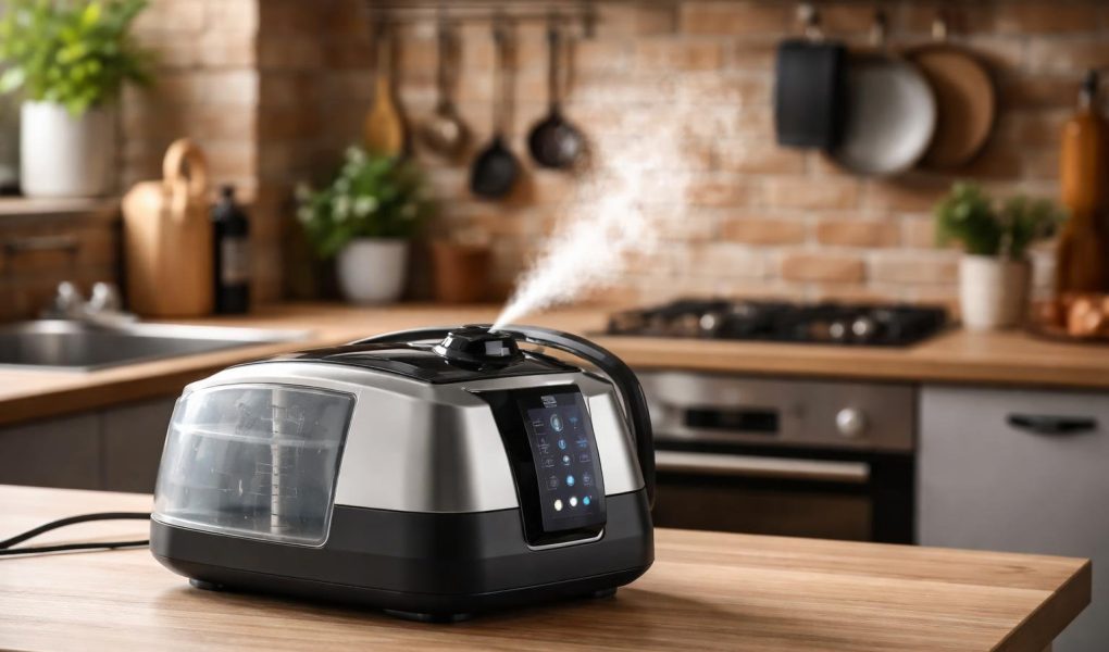 cuisine-moderne-vapeur-mur-briques